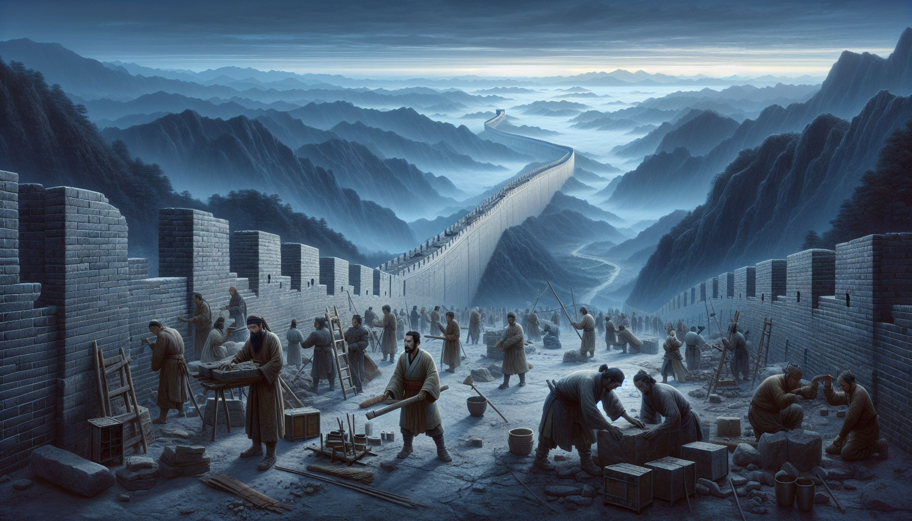 Unveiling the Construction of the Great Wall of China